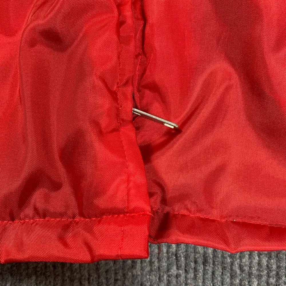 VTG Great‎ Lakes Jacket Mens XL Red Belted Gernal Motors Mens Club Parka Nylon - Picture 11 of 16